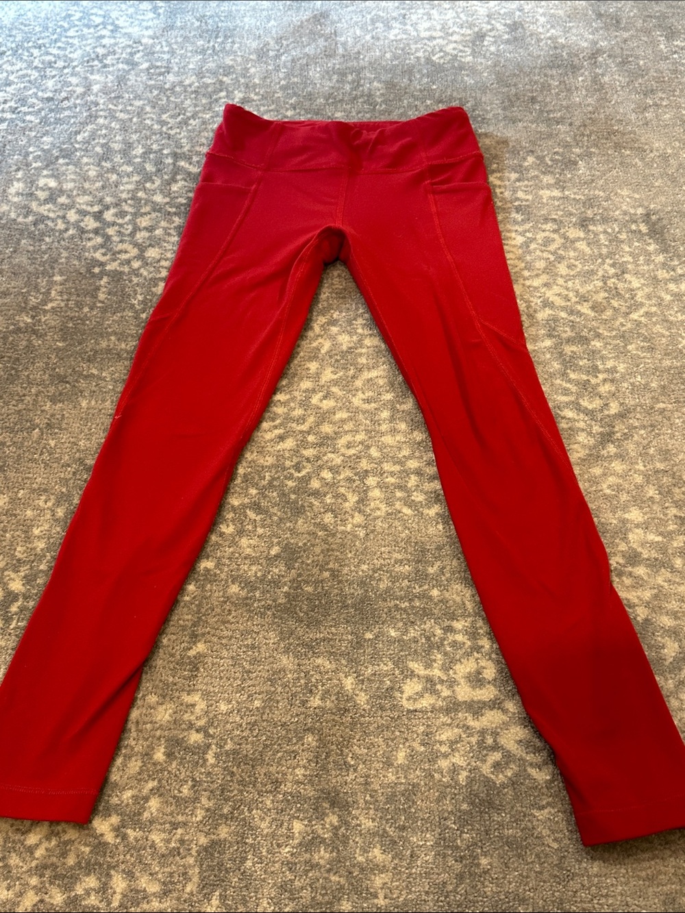 Athleta KIDS  Bright Red High-Rise Leggings